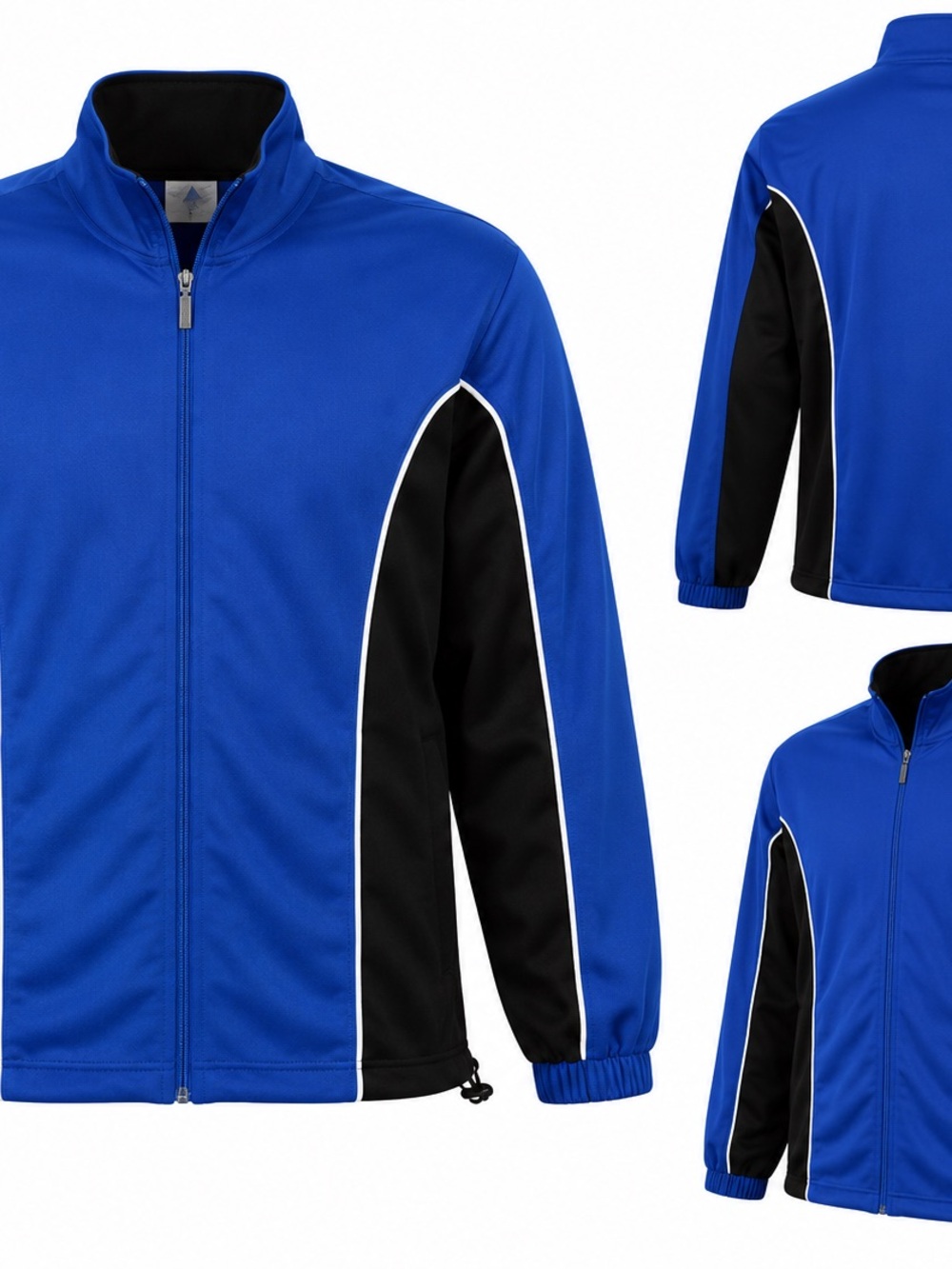 Augusta Sportswear Royal Blue and Black Full-Zip Windbreaker